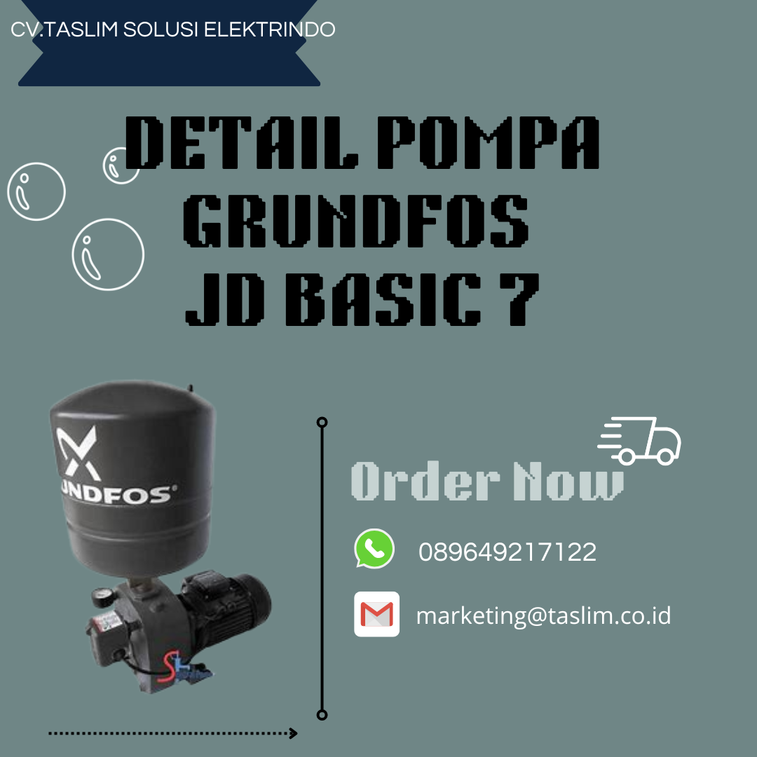 DETAIL POMPA GRUNDFOS JD BASIC 7 - CV.TASLIM SOLUSI ELEKTRINDO - 089649217122