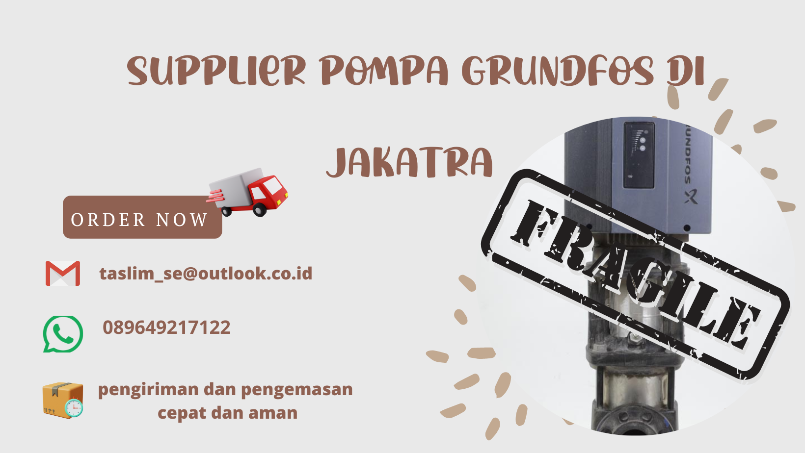 SUPPLIER POMPA GRUNDFOS DI JAKARTA