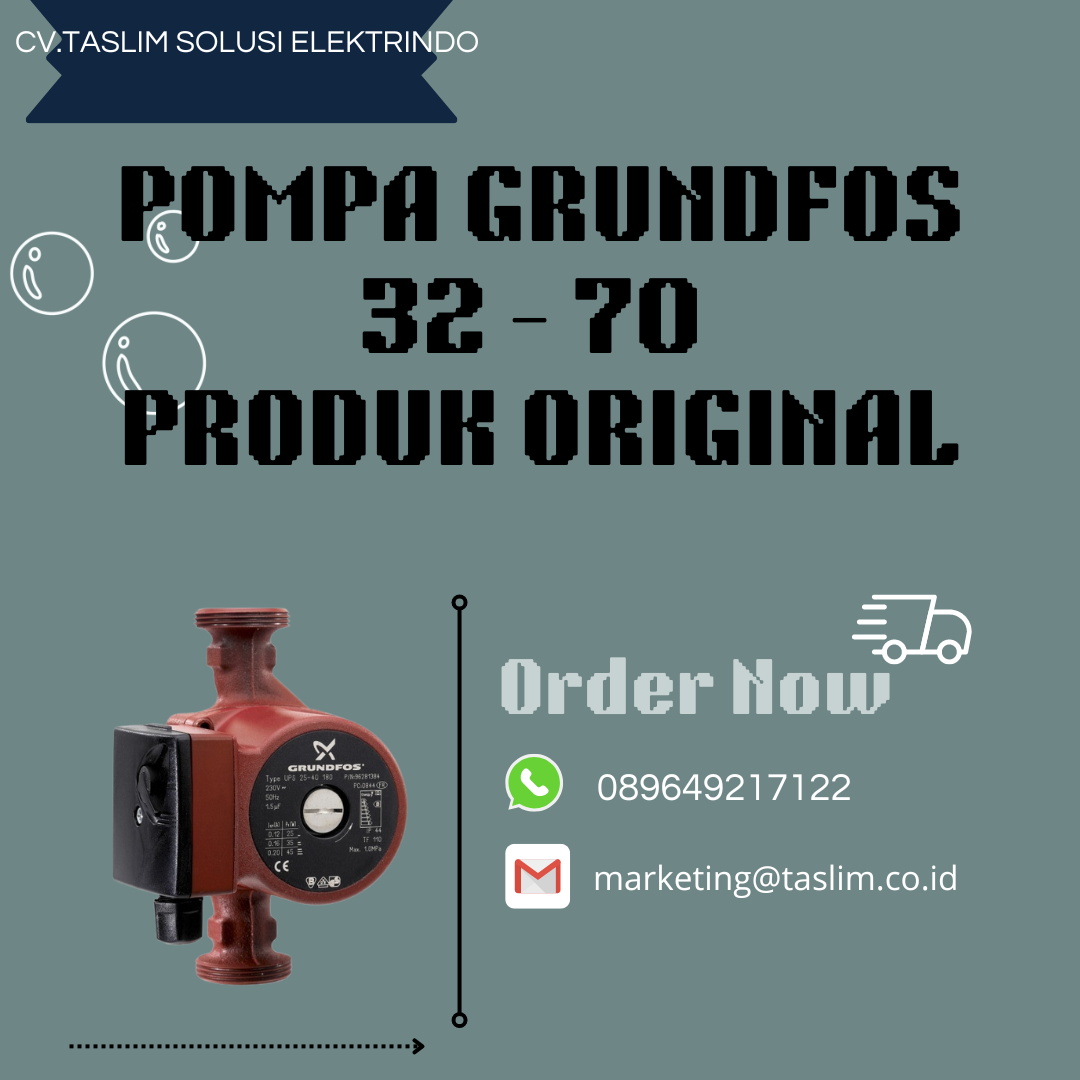 POMPA GRUNDFOS 32 - 70 PRODUK ORIGINAL - CV.TASLIM SOLUSI ELEKTRINDO