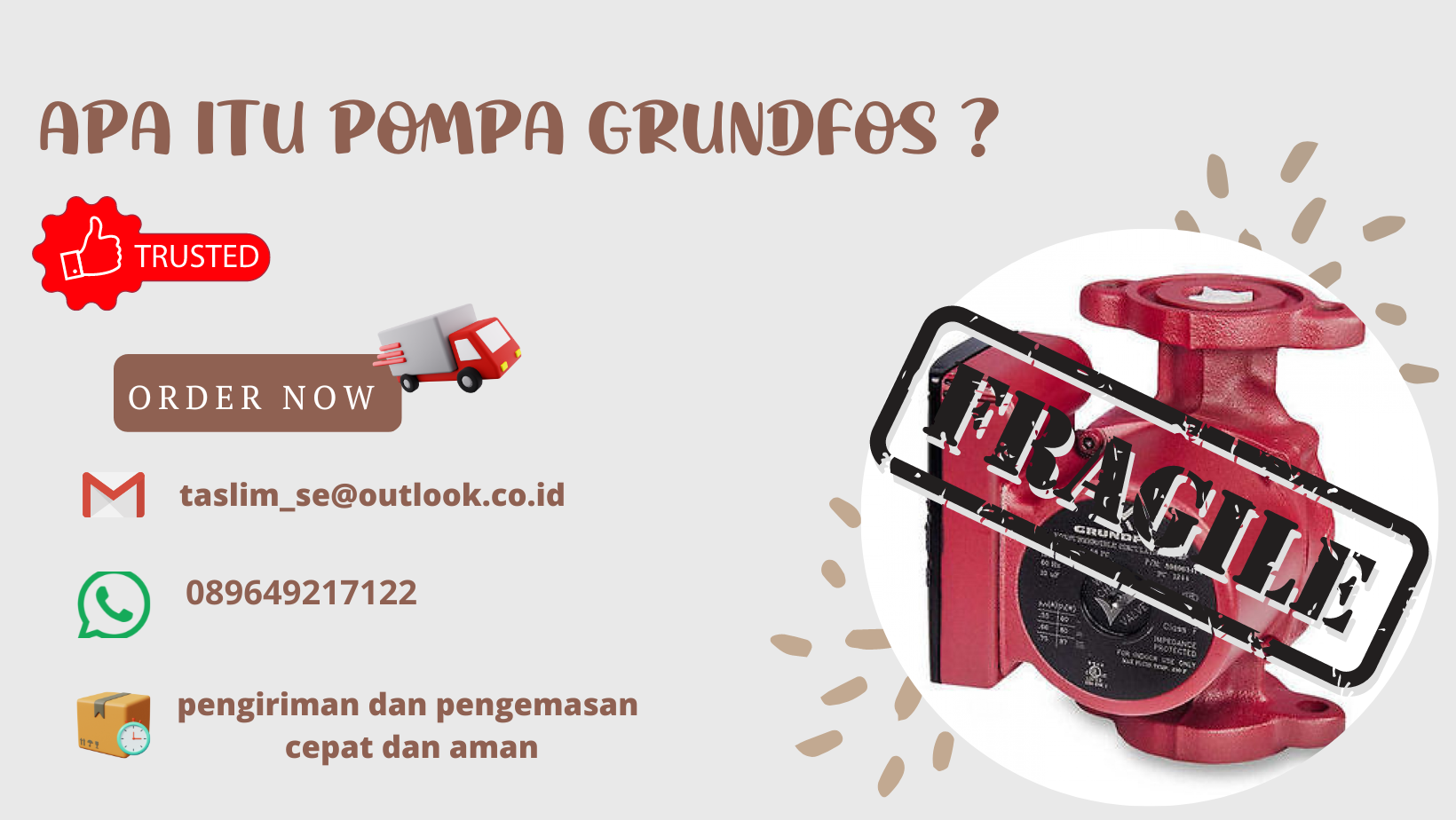 APA ITU POMPA GRUNDFOS - CV.TASLIM SOLUSI ELEKTRINDO - 089649217122