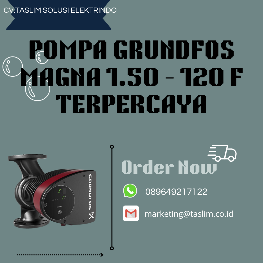 POMPA GRUNDFOS 1.50 - 120 f TERPERCAYA - CV.TASLIM SOLUSI ELEKTRINDO - 089649217122