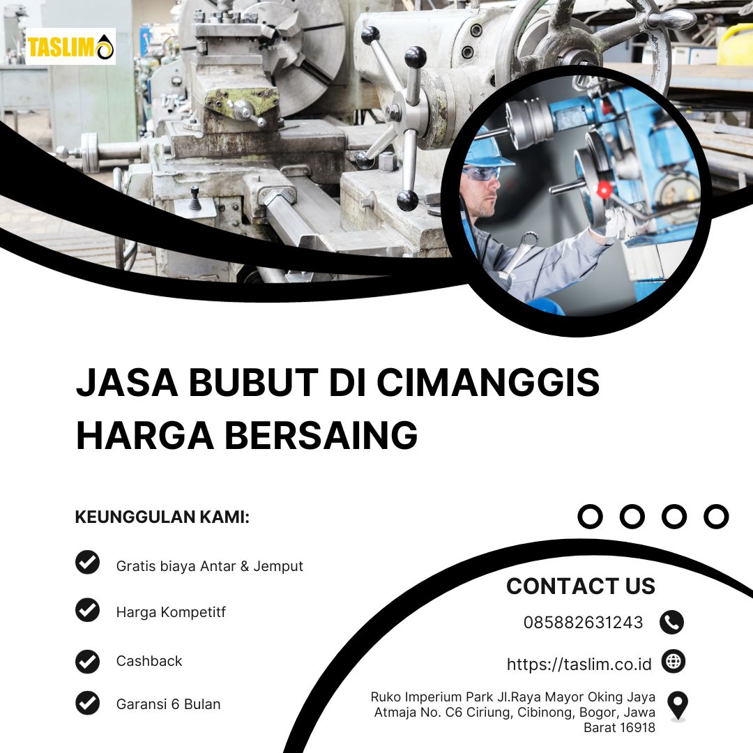 JASA BUBUT DI CIMANGGIS HARGA BERSAING - CV.TASLIM SOLUSI ELEKTRINDO - 085882631243
