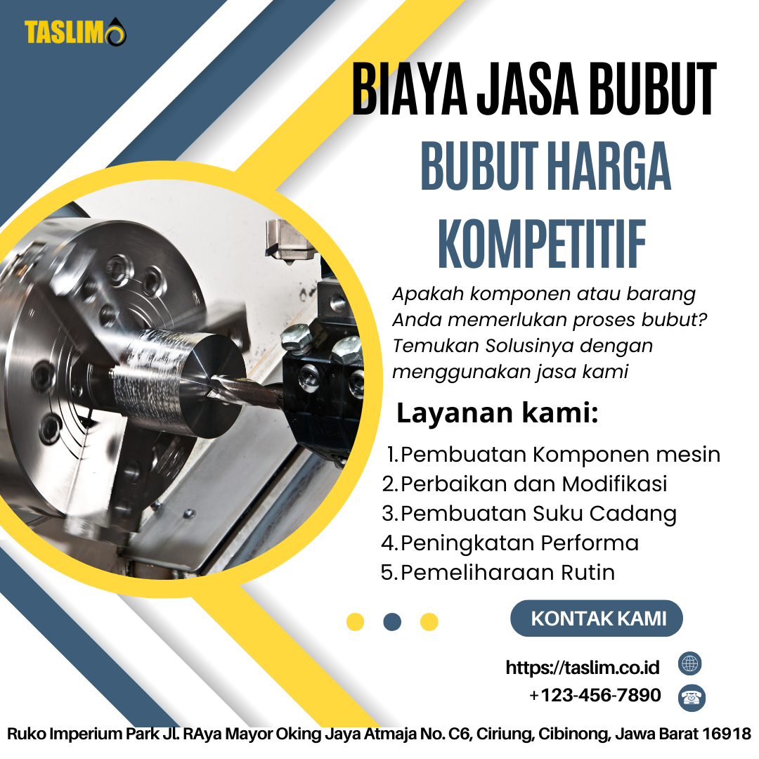 BIAYA JASA BUBUT HARGA KOMPETITIF - CV.TASLIM SOLUSI ELEKTRINDO - 085882631243
