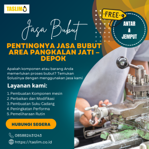 BENGKEL BUBUT AREA BOJONG PONDOK TERONG PRESISI DENGAN KEUNIKAN PERSONAL - CV.TASLIM SOLUSI ELEKTRINDO - 085882631243